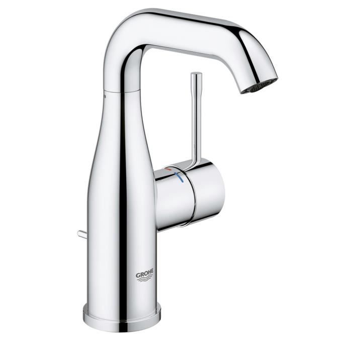 Mitigeur lavabo Essence GROHE Monotrou Fixe Chromé - vue 2