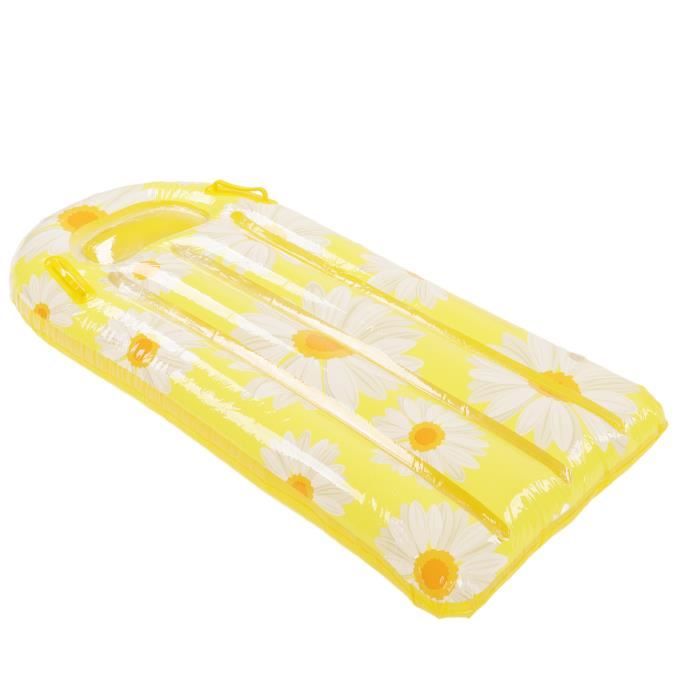 Flotteur Fraise Gonflable Géant – 145x145x20 Cm – Pour Adulte Et Enfant – Pompe à Pied Incluse – Piscine, Lac, Plage