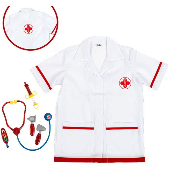Blouse de docteur - KLEIN - 4341 - Avec accessoires - 6 pièces - Jouet dimitation - Dès 3 ans