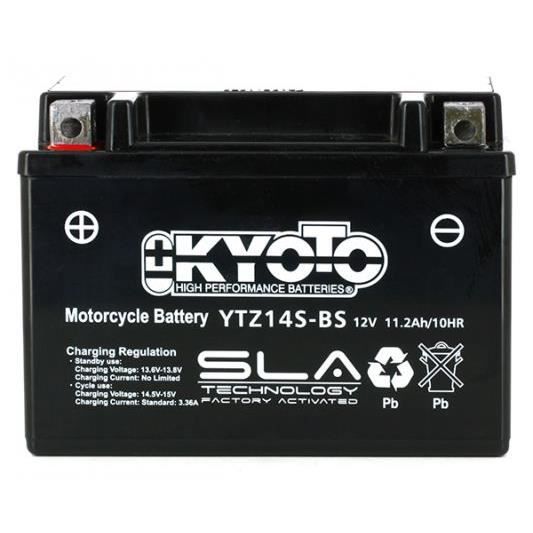 Batterie Kyoto pour Moto Honda 1300 ST Pan european 2002 à 2016 YTZ14S-BS / 12V 11.2Ah