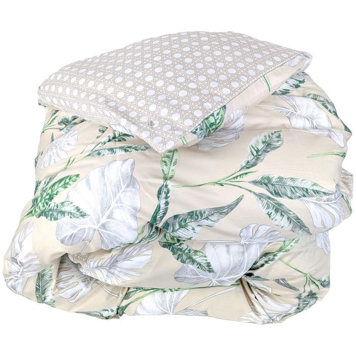 Housse De Couette Linnea 280x240 Cm - Percale Coton Blanc Neige