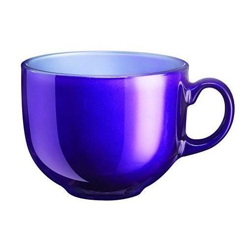 Lot De 6 Tasses Expresso Luminarc Flashy - 8cl En Verre Rouge - Made In France