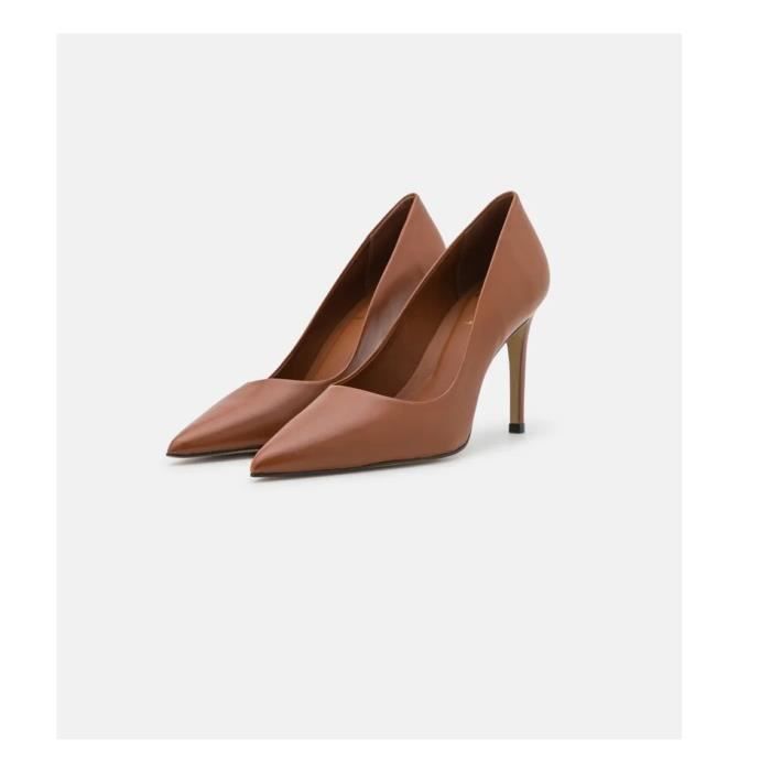 Escarpin femme marron on sale