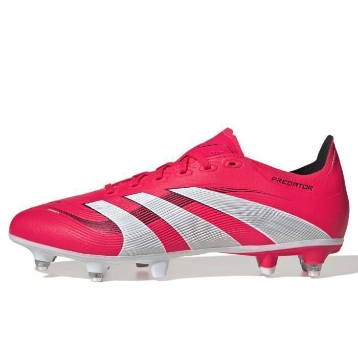 Bottes de Football - Adidas - Predator League SG - Rouge - Terrain Gras - Respirant