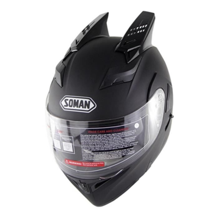 Casque de Moto rabattable pour hommes Casque de course modulaire double