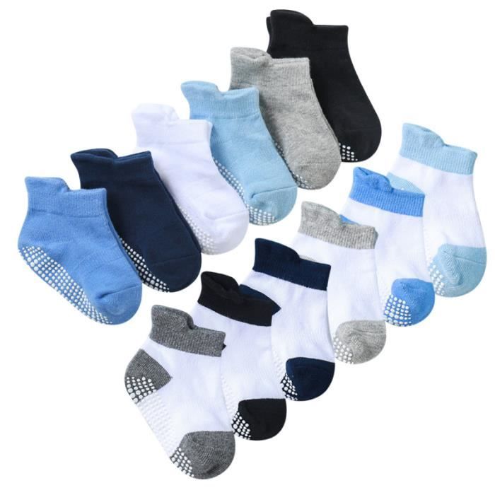 12 Paires De Chaussettes Respirantes Pour Bebe Chaussettes Antiderapantes Courtes Minces De Bateau Durables Pour Enfants Basket Assorted Color 1 Cdiscount