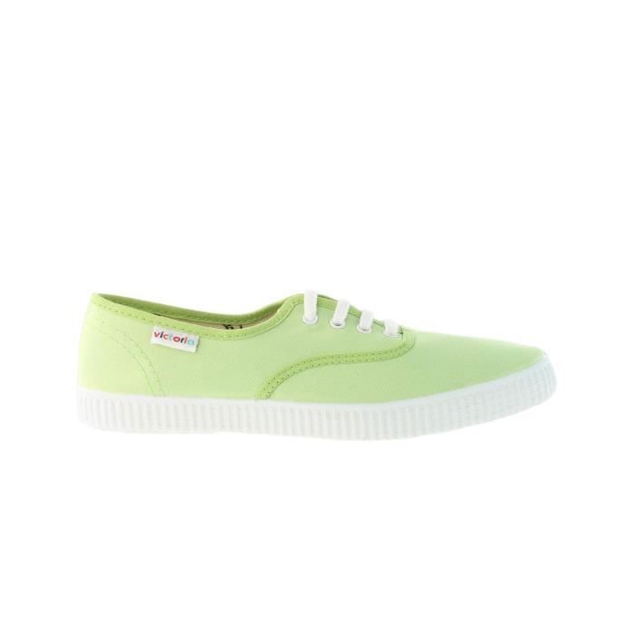 Victoria Victoria Inglesa 1915 — Chaussures lifestyle femme vert pistache en toile bio