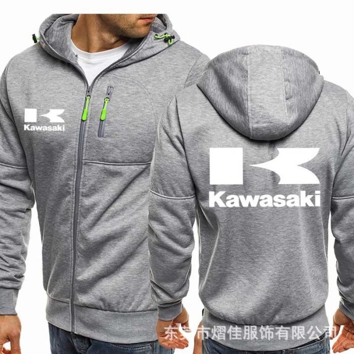 Sweat à Capuche Zippé Kawasaki