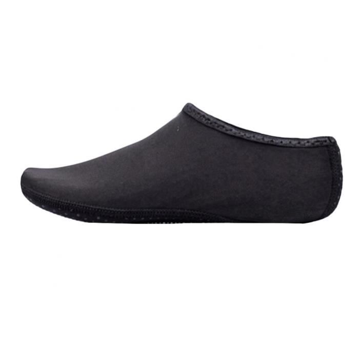 Palmes seac Chaussures de plage pour bord de mer 1 paire chaussures de plongee d ete pour hommes et femmes Black E8213 Cdiscount Sport