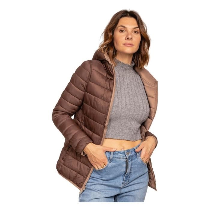 Doudoune femme couleur camel shop