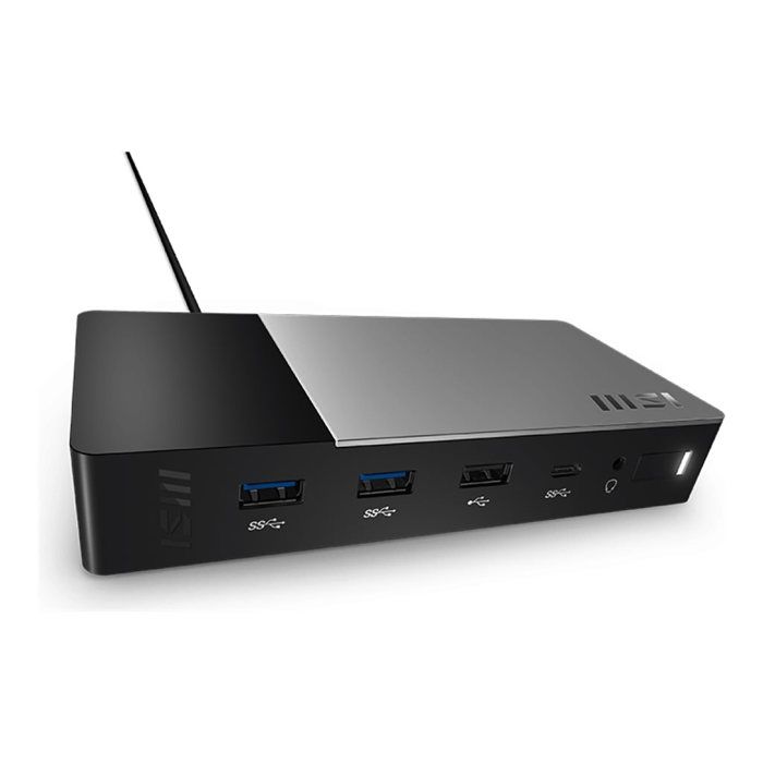 MSI USB C Docking Station Gen 2 Station d'accueil USB C 3.2 Gen 2 HDMI DP USB C 1GbE 150 Watt - vue 2