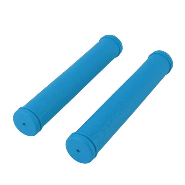 Protège-poignées De Guidon Vélo - Longueur 117mm - Bleu - 1 Paire - Neuf