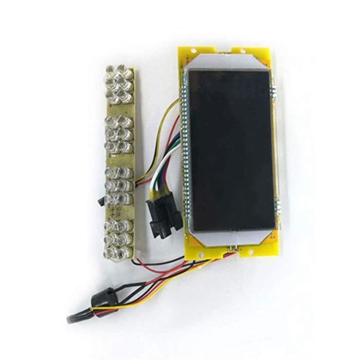 Écran LCD Pour Trottinette S1/S2/S3 8 Pouces – Avec Poignée Accélérateur, Frein Et Cache LED – Wresetly