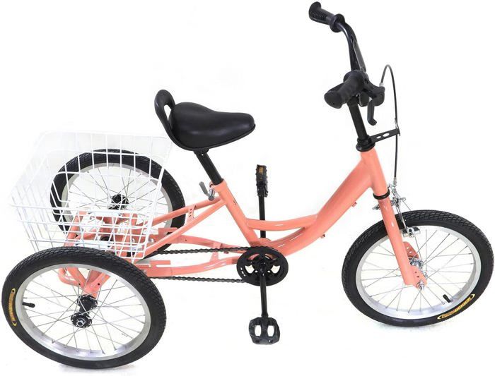 Vélo bébé enfants vélo trois roues tricycle avec panier pour