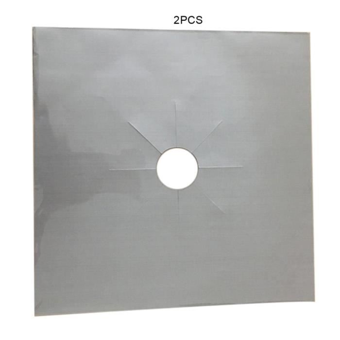 10 Protecteurs Réutilisables Pour Plaques De Cuisson à Gaz - 27x27cm PTFE Antiadhésif, Facile à Nettoyer