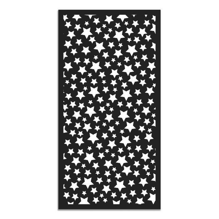 Panorama Tapis Du Sol Vinyle Etoiles Noir 80 X 150 Cm Tapis De