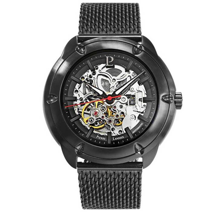 Automatique Homme AUTOMATIC Noir Cadran Gris Bracelet Acier milanais Noir 22M Automatique Homme AUTOMATIC Noir Cadran Gris Bracelet Acier milanais Noir 22M