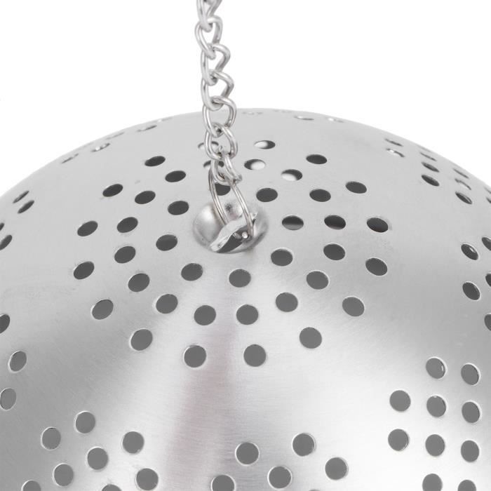 Boule à épices Inox 6cm, Infuseur à Thé Filtre à épices Boule à Thé Passoire à Thé Avec Chaine