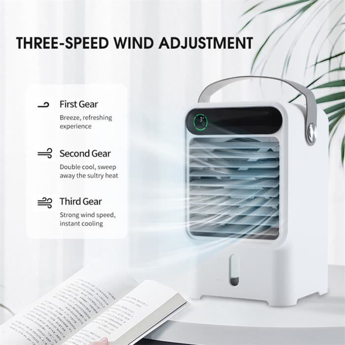 Climatiseur Portable - RUMOCOVO - Mini Climatiseur - 3 Vitesses - 500ml ...