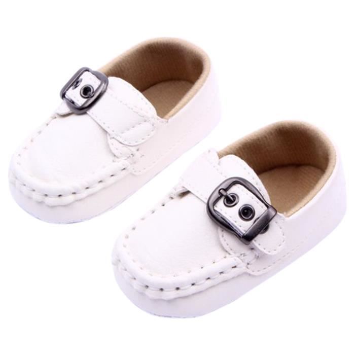 Fashion Tout Petit Chaussure Garcon Bebe Blanc 12 18mois Cdiscount