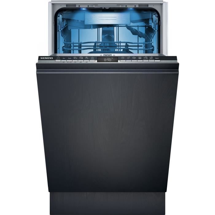 Lave-vaisselle tout intégrable SIEMENS SR65ZX10ME iQ500 - 10 couverts - Induction - L45cm - 42dB - Classe C - Blanc
