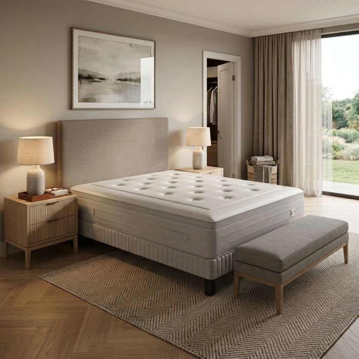 Ensemble de matelas et sommier - SIMMONS - SW6 - 90x200 cm - 651 ressorts ensachés - Mousse mémoire de forme Ensemble de matelas et sommier - SIMMONS - SW6 - 90x200 cm - 651 ressorts ensachés - Mousse mémoire de forme