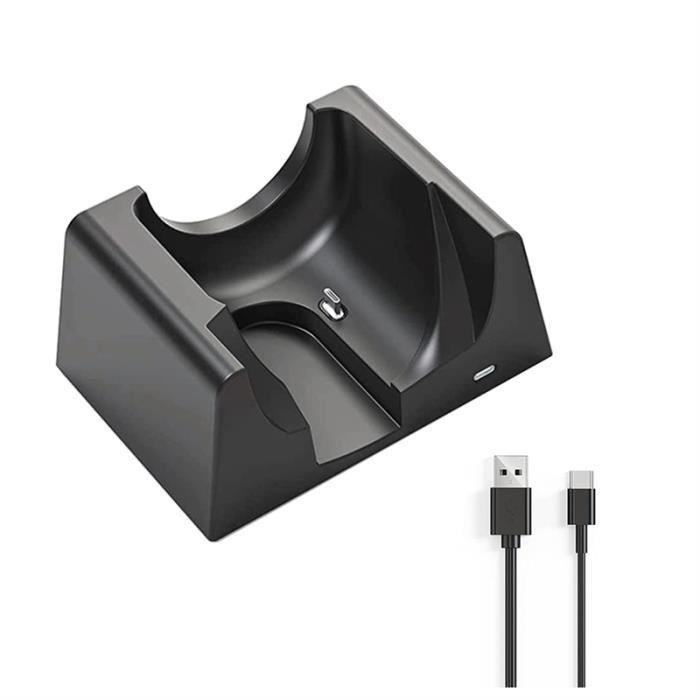 OSALADI Station Charge Rapide Bureau - Support Téléphone Avec Câble USB Intégré, Compatible Smartphones, Noir