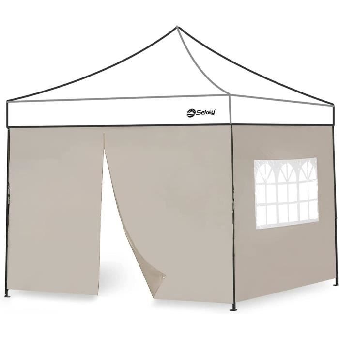 Tonnelle De Jardin 3x3m TRIUMPHKEY - Imperméable, éclairage LED Solaire, Idéale Pour Terrasse Et Extérieur