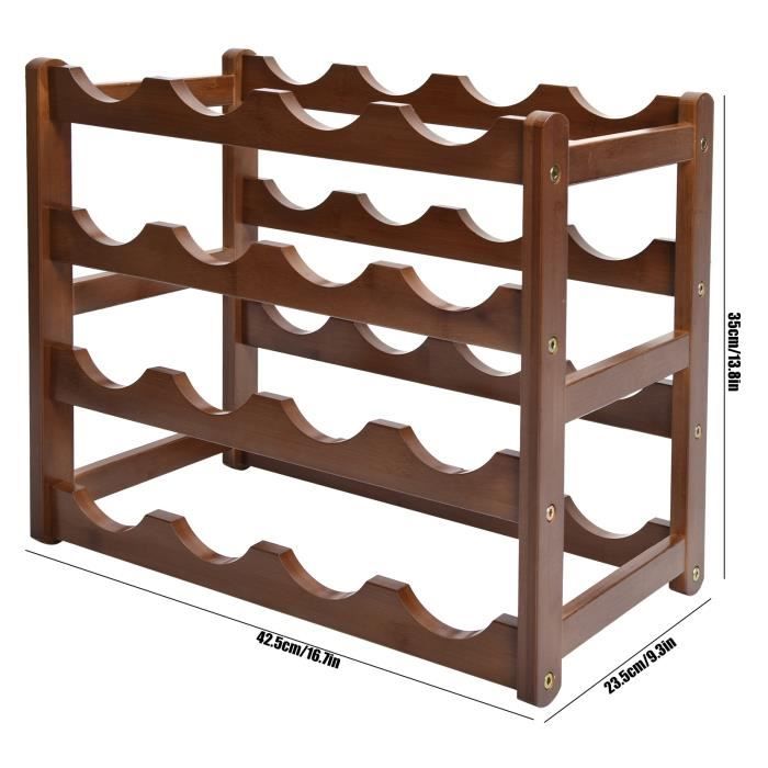 Étagère à Vin Murale En Métal Avec LED, Porte Bouteille De Vin Mural Etages Reglables En Bois Et Verre Porte Bouteilles Mural Pour Bar Pour La Maison Le Diner La Salle De Cuisine Noir 91897158