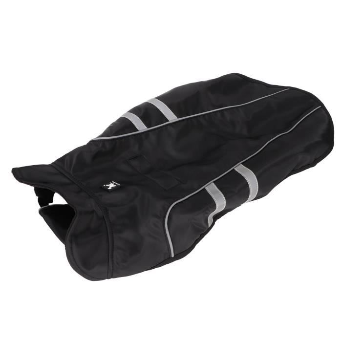 Comparer les prix de Imperméable pour chien SURENHAP - Veste de pluie réglable et légère - Noir - Imperméable