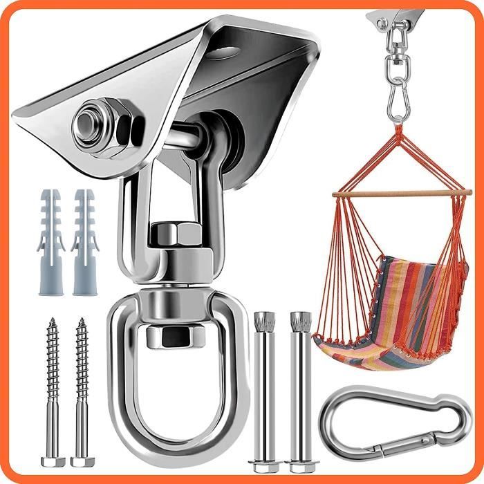 Kit Fixation Hamac/crochet Plafond - Câble Acier Inox 35m, Diamètre 2mm - Tendeurs Inclus - Pour Corde à Linge, Stores, Plantes Grimpantes