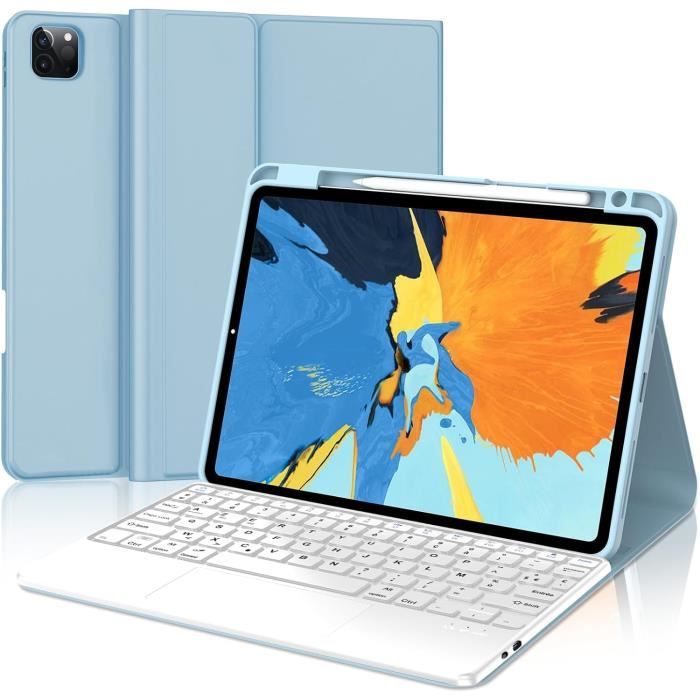 Housse Tablette EAZY CASE Pour IPad Pro 11" (2018) - Support 360°, Fermeture Magnétique, Similicuir Noir