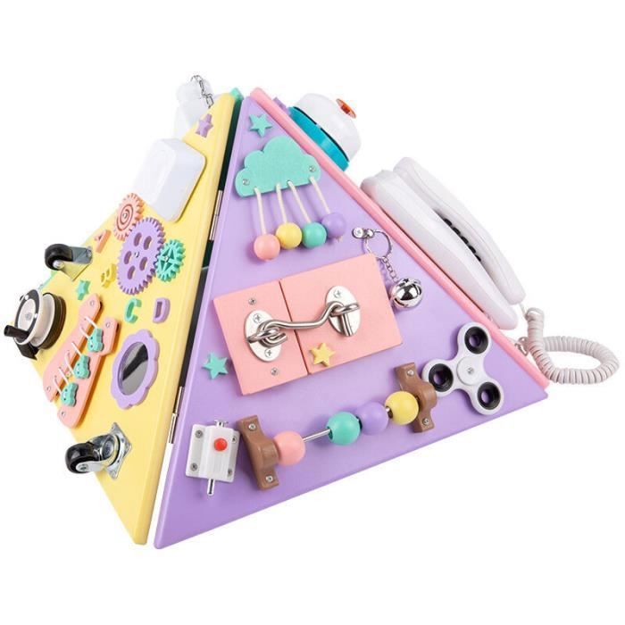 Cube D'Activité Montessori 8-en-1 AiTuiTui - Jouet Éducatif 1-3 Ans, Motricité Fine, Voyage