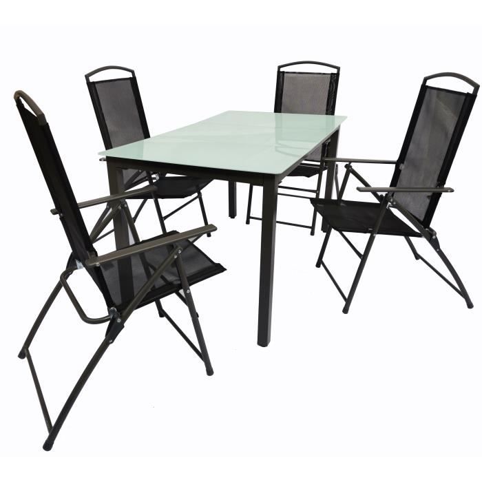 7-pièces salon meubles de jardin table chaises set 140m