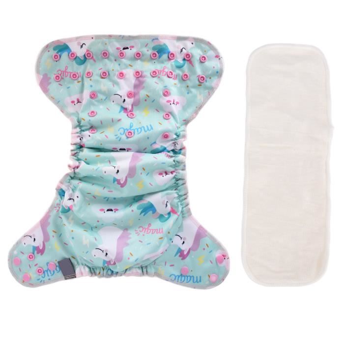 VGEBY Couche bébé toutenun Nouveauné All in One Couche Respirant Naturel Taille Unique Bébé