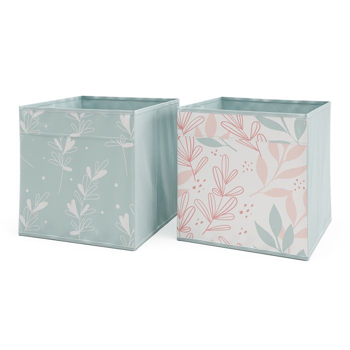 Boîte pliante 30x30cm Set de 2 Turquoise Vicco 37055