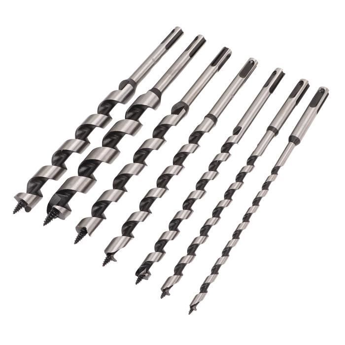 Jeu De 8 Forets à Bois Professionnels Mocoli - Tige Hexagonale 1/4", Pour Perçage Rapide Dans Bois Tendre Ou Dur