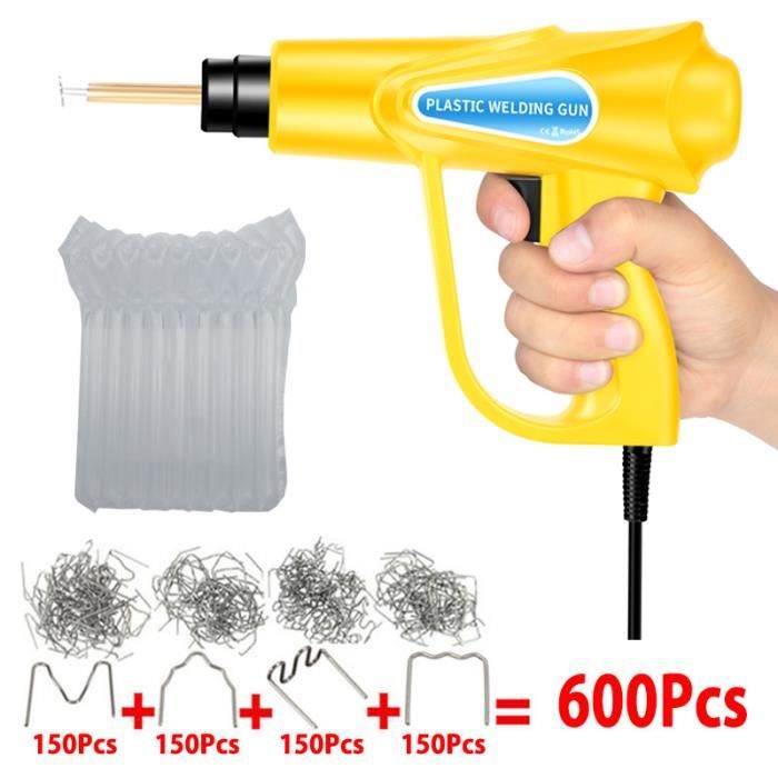 Machine à Souder Plastique 100W/70W - Réparation Pare-Chocs Voiture - Avec Treillis Métallique Et Électrodes - Fer à Souder Et Agrafeuse Chaude