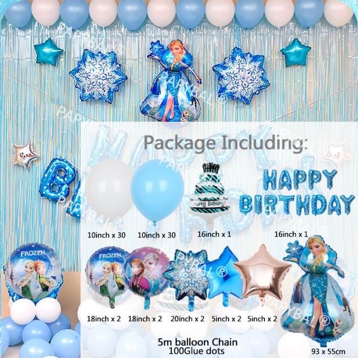 30'' disney fille fête d'anniversaire princesse cendrillon elsa aluminium hélium ballon à air