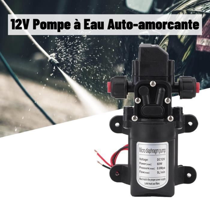 Pompe à Membrane Auto Amorçante, Pompe A Eau Camping Car, DC 12V 70W 0 4 6lmin Pompe Auto Amorcante A Membrane Haute Pression Pour Eau Pour Camping Car Bateau Jardin 88323612