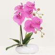 Orchidées artificielles fuchsia 35cm-1