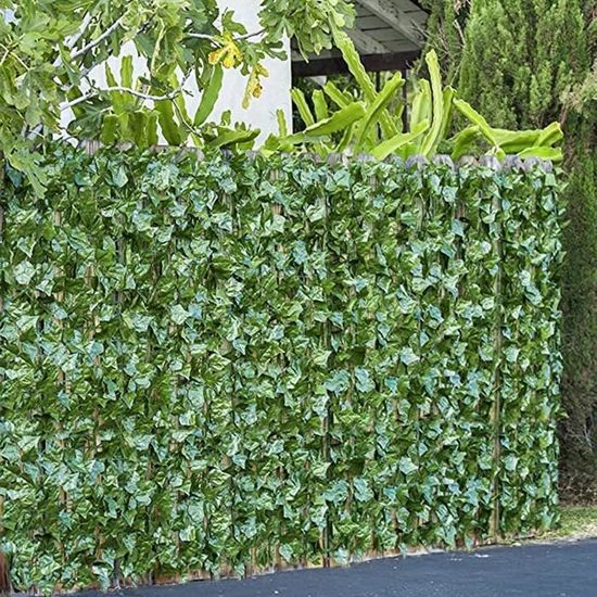 Fausse Haie Artificielle Lierre Pour Clôture Et Balcon - Filet Brise-Vue Ultra Couvrant Avec Colliers