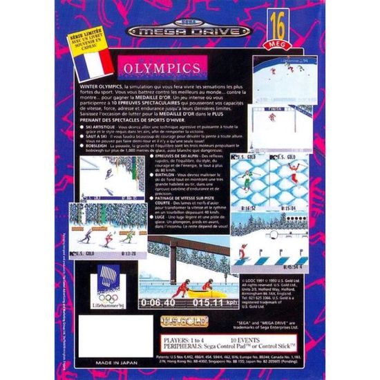 Sega Mega Drive - Winter Olympics (Gebraucht) in für CHF 5 – mit Lieferung auf Ricardo kaufen