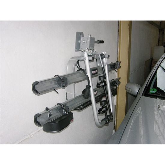 Support Mural Vélo EUFAB - Pliable, Charge Max 30 Kg, Fixation Murale