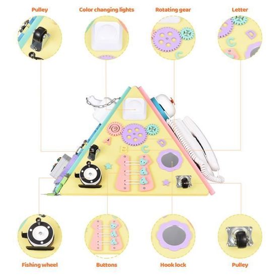Jeu Apprentissage Toddler Clomnpe Busy Board Montessori 34 Activités - Tableau Sensoriel Enfant - Jouet Éducatif 1-5 Ans Planche Sensorielle Enfant Jeu Apprentissage Toddler Clomnpe Busy Board Montessori 34 Activités - Tableau Sensoriel Enfant - Jouet Éducatif 1-5 Ans Planche Sensorielle Enfant