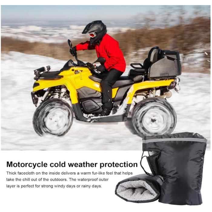 Manchons Guidon Scooter VTT Moufles Chaudes Pour Moto : Imperméables Hiver, Protège-Poignées Vélo Pour Moto Urbaine Randonnée Hivernale Manchons Guidon Scooter VTT Moufles Chaudes Pour Moto : Imperméables Hiver, Protège-Poignées Vélo Pour Moto Urbaine Randonnée Hivernale