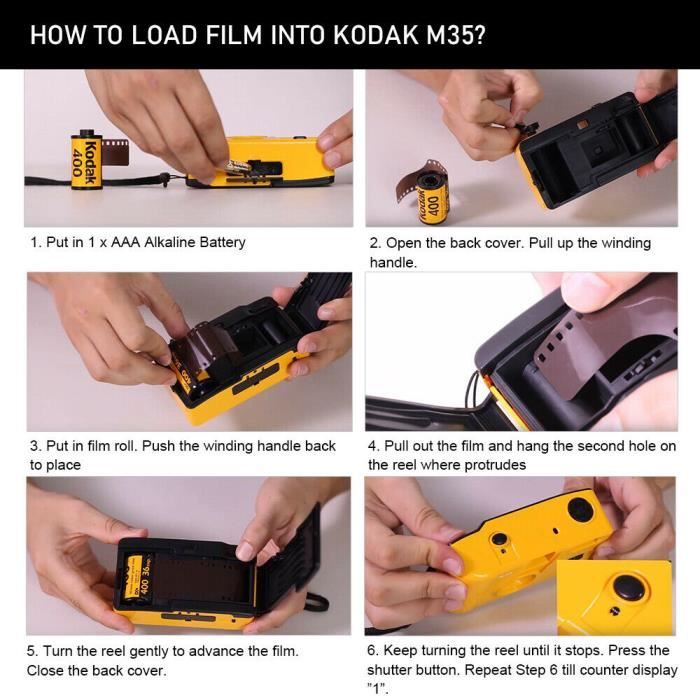 Appareil Photo Argentique Kodak M35 Flash intégré - Site officiel K