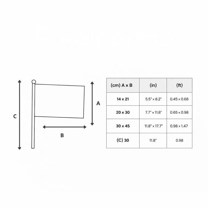 Drapeaux Maliens à Main - Lot De 100, 14x21 Cm, Mât Plastique 30 Cm - Pour événements, Décoration, Support Sportif