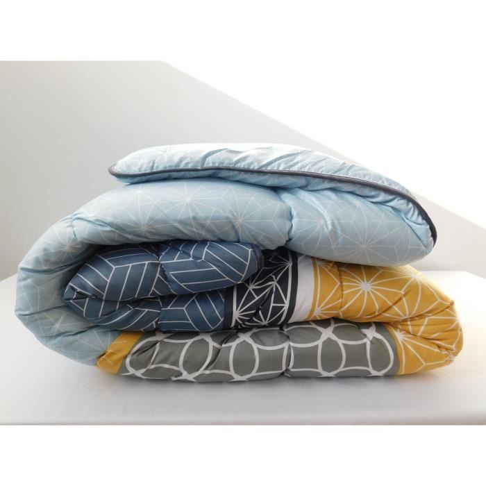 Couette Tempérée Imprimé Stripes/non Tissé - 2 Personnes - Mi Saison Mortreux 3254680107864