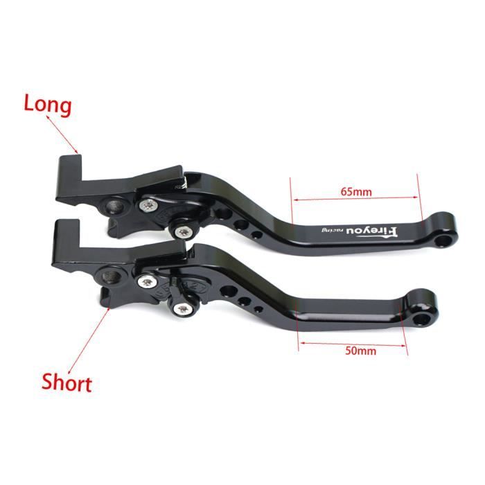2 Leviers De Frein CNC En Alliage Aluminium - Compatibles Moto, Scooter - Double Disque, Design élégant, Installation Facile